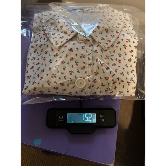 Uniqlo Womens Sz M Ditsy Floral Cottagecore Barn Grandma Preppy Rose Resort Twee - Picture 13 of 15